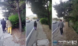 안산시, 시민들 생명 위협하는 보행로