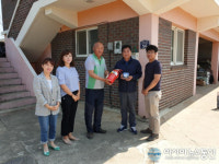 산청군, 재난취약계층 소방시설 지원