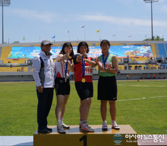 전국소년체육대회, 거창여중 박서현 선수 육상 원반던지기 여자 중등부 1위 '기염'