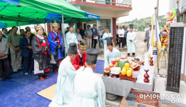 충남 청양군 목면 주민들, 풍년기원제 봉행