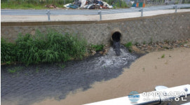 [속보]전주시 종합리싸이클링타운 음폐수가 안산천으로 유입되고 있다