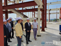 사천시, 항공상생물류센터 건립 현장 재난대비 안전점검