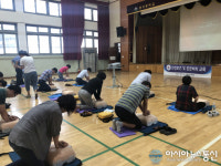 청도 경북드론高, 교직원 대상 심폐소생술 연수 실시