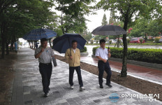 서정두 의창구청장, 창원대로 보행환경 개선공사 현장점검