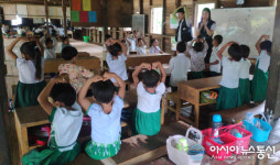 대구대 학생들, 미얀마서 봉사활동 구슬땀