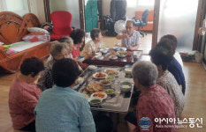 함양군 함양읍, 한마음노모당 급식도우미사업 실시