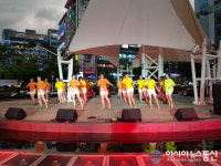 의창구 팔룡동, 락&오로라 라인댄스팀 열띤 공연 ‘호응’