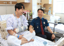 송민헌 대구경찰청장, 위험직무 공상 경찰관 위문 방문