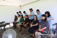 충주성모학교, 충주세계무예마스터십 안마 자원봉사