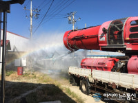 영광군, 양돈농장 일제소독 실시