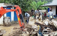 축산부대 장병 영덕 거무실마을 응급복구 구슬땀