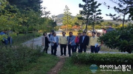 강석주 통영시장, 주민참여예산 선정사업장 현지 확인