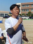 [선사모와 함께하는 10주년 2019 아시아뉴스통신 사장배 전국족구대회] 축사하는 황의상 명가푸드 대표