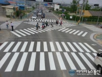청주시, 사천덕성그린 사거리 등 대각선 횡단보도 신설