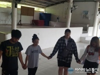 [아시아뉴스통신 10주년 필리핀 선교 봉사] 기도하는 수원 숙지고등학교 1학년 장희연 학생