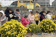 [아통 포토]국화향기 솔솔 날리는 충주천, 함께 걸어요