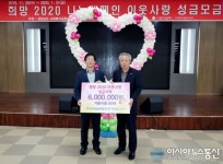 하동군, 희망 2020 나눔 캠페인 동참 열기 후끈