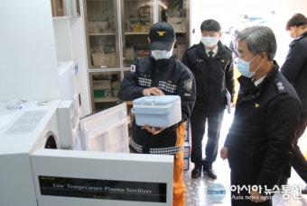 허석곤 경남소방본부장, ‘신종 코로나바이러스’ 확산 방지 현장점검