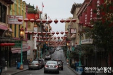 [아통 포토] 코로나 19로 인해 미국 차이나 타운 거리에 사람이 없다