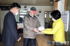 함양군 유림면, 결식 우려 어르신 도시락 배달 현장 격려