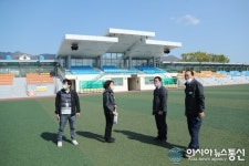 김진술 진해구청장, 공공체육시설 현장점검