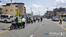 밀양서, 상동면 국도 25호선에서 이륜차 집중단속