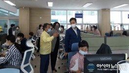 홍명표 의창구청장, 대산면행정복지센터 신청사 순시