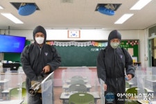 해병대6여단, 학교 방역지원 실시