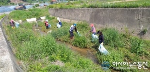 봉화군 법전면, 생활 속 거리 두기 홍보와 환경정화활동 실시
