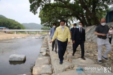 허성무 창원시장, 진전천(거락숲 일원) 하천재해예방사업 점검