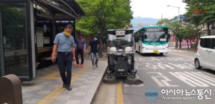화도수동행정복지센터, 소형 도로노면 청소차량 본격 운영