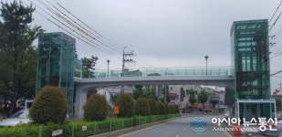 김해시, 육교 승강기 설치사업 완료