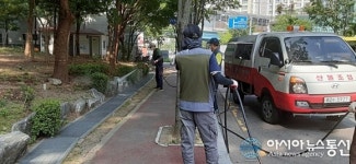 용인시 수지구  노래기 대량 출몰 죽전동 일대 긴급방제