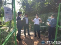 김병두 마산회원구청장, 도심 속 힐링공간 ‘구암마당’ 점검