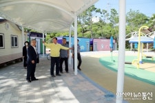 진해구, 개장 앞둔 안청공원 물놀이장 점검