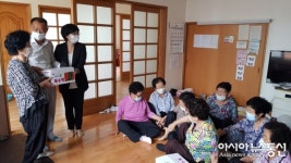 밀양 성진케이블 홍창환 대표, 교동에 복수박 40개 전달