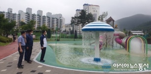 김병두 마산회원구청장, 삼계물놀이장 점검