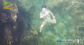 백담계곡, 수심7m 다이빙도 가능?