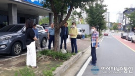 홍명표 의창구청장, 북면 내감마을 상습정체구간 현장점검