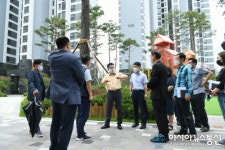 안승남 구리시장, 입주 앞둔 e편한세상 인창어반포레 현장 행정