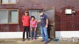 충남 예산 오가면, 주거 취약계층 현관 방충문 설치