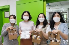 제자들교회, 대덕구노인종합복지관에 간식 및 마스크 지원