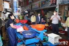 백두현 고성군수, 고성시장 방역지침 준수 이행점검