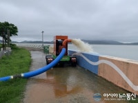 신안군, 잇따른 태풍 피해 막아낸 배수대책 돋보여