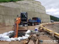 제천시, 자원관리센터 산사태 토사물 340톤 제거