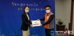 한전 구리지사,추석맞이 온누리상품권 남양주시 서부희망케어센터에 기탁