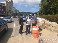 김병두 마산회원구청장, 마산역 앞 교차로 등 공사현장 점검