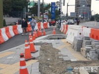 [아통포토] 해도해도 너무한, 수개월째 인도 공사중?