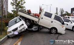 청주 용정동 양궁장오거리 9중 추돌사고… 11명 부상