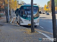 불법 주차 삼영운수 51번 버스 기사들, 시동 끄고 어디갔나